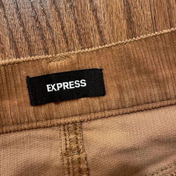 Express corduroy wide leg high rise crop pant size 2 - Picture 8 of 14